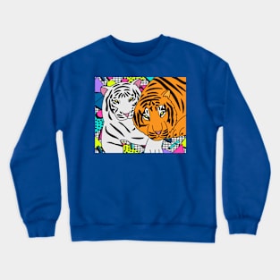 Patty Tiger Wild Animals Crewneck Sweatshirt